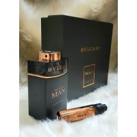 Bvlgary in black SET 100 ml edp Erkek parfüm &amp; 1 x 20 ml Decant çanta boy parfüm 