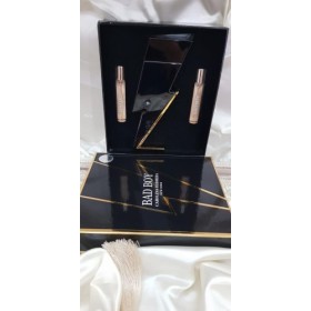 Carolina Herrera Bad Boy SET edt 100 ml erkek parfüm &amp; 2 x 8 ml Decant çanta boy parfüm 