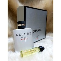 Chanel Allure Homme sport SET 100 ml edt Erkek parfüm &amp; 1x20 ml Decant Çanta Boy Parfüm