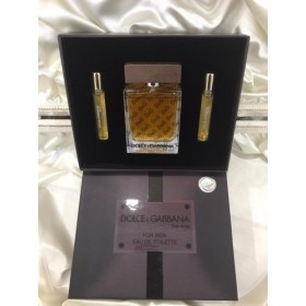 Dolce Gabbana The one men SET 100 ml edt Erkek parfüm &amp; 2 x 8 ml Decant çanta boy parfüm