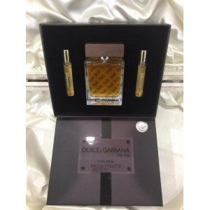 Dolce Gabbana The one men SET 100 ml edt Erkek parfüm &amp; 2 x 8 ml Decant çanta boy parfüm