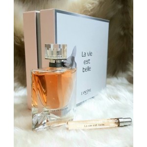 Lancome Lavie Bella Edp SET 75 ml Bayan parfüm &amp; 1 x 20 ml Decant çanta boy parfüm