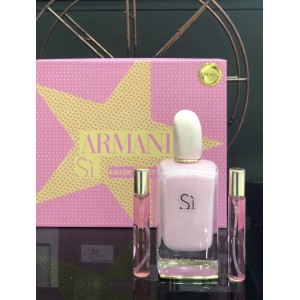 Armani Si EDT pink 100 ml Bayan parfüm &amp; 2 x 20 ml Decant çanta boy parfüm 