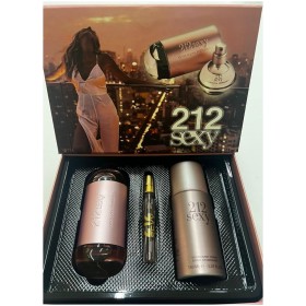 Carolina Herrera 212 SEXY Women Edp 100 ml Kadın Parfüm &amp; Deodorant 150 ml &amp; Dekant 10 ml çanta boy ÖZEL GİFT SET 