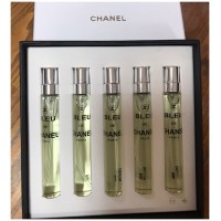CHANEL BLUE DE MEN ÇANTA SETİ  ( 5 x 7,5 ML ) Extrait Erkek Decant Parfüm
