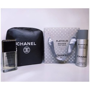 Chanel Egoist Platinıum Edp 100 Ml Erkek Parfüm  &amp;  200 ml Deodorant GİFT SET 