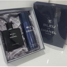CHANEL Blue De Chanel Edp 100 ml Erkek Parfüm &amp; 200 ml Deodorant GİFT SET 