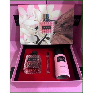VALENTİNO Donna Born İn Roma 100 ml Edp Bayan Parfüm &amp; Deodorant 150 ml &amp; Dekant 10 ml çanta boy ÖZEL GİFT SET 