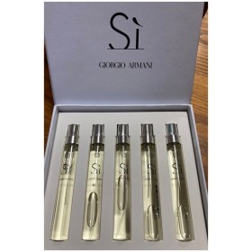 GİORGİO ARMANİ Sİ EDP ÇANTA SETİ  ( 5 x 7,5 ML ) Edp Bayan Decant Canta boy Parfüm