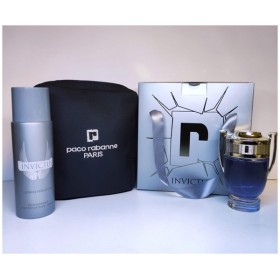 Paco Rabanne Invictus Edt 100 ml Erkek Parfüm &amp;  200 ml Deodorant GİFT SET 