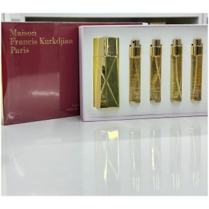 MAİSON FRANCİS KURKDİJİAN BACCARAT ROUGE EXTRAİT 4 X 11 ML ZAMAK ŞARJÖRLÜ TRAVEL SET DEKANT ÇANTA BOY PARFÜM 