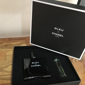 Chanel Blue De Chanel SET 100 ml Edp Erkek parfüm &amp; 1x20 ml Decant çanta boy parfüm